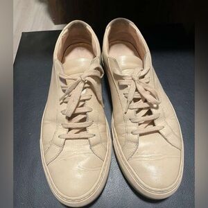 Common Projects- Men's Cream Leather Sneakers